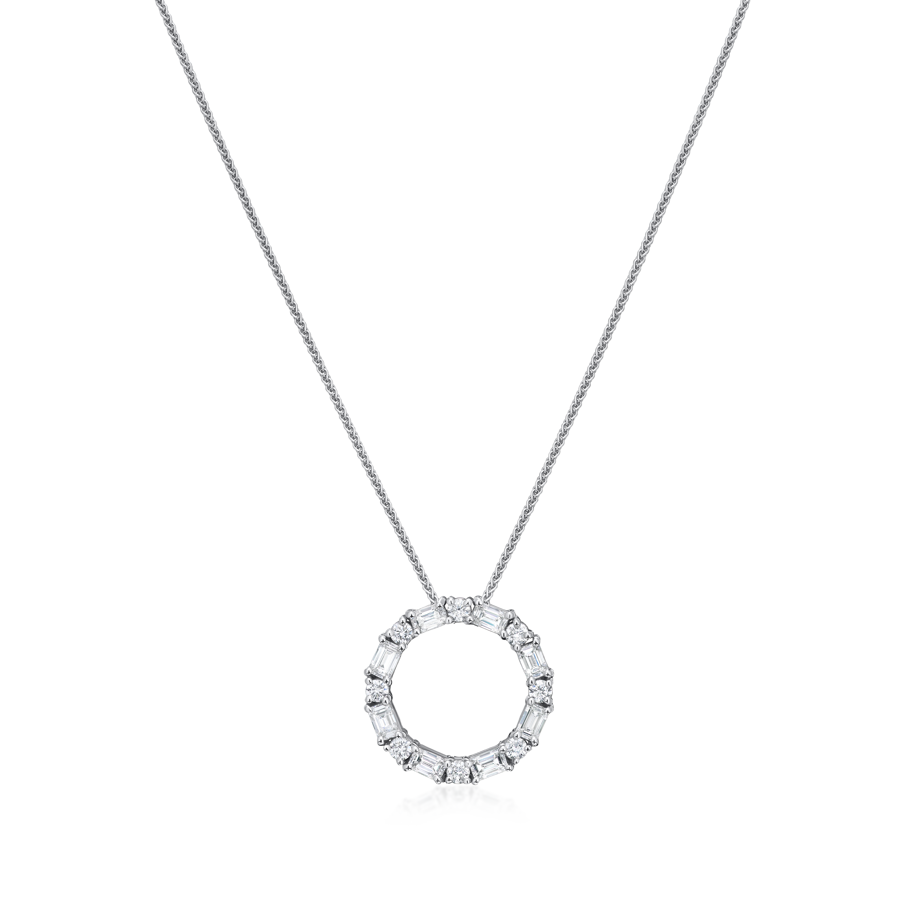 2.20cts Diamond Circle Pendant