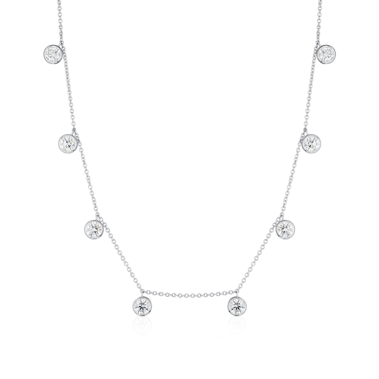 4.18cts Spectacle Set Diamond Necklet