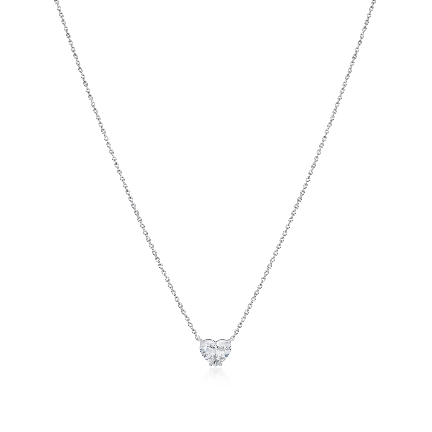 1.01cts Heart Shaped Diamond Superfine Pendant