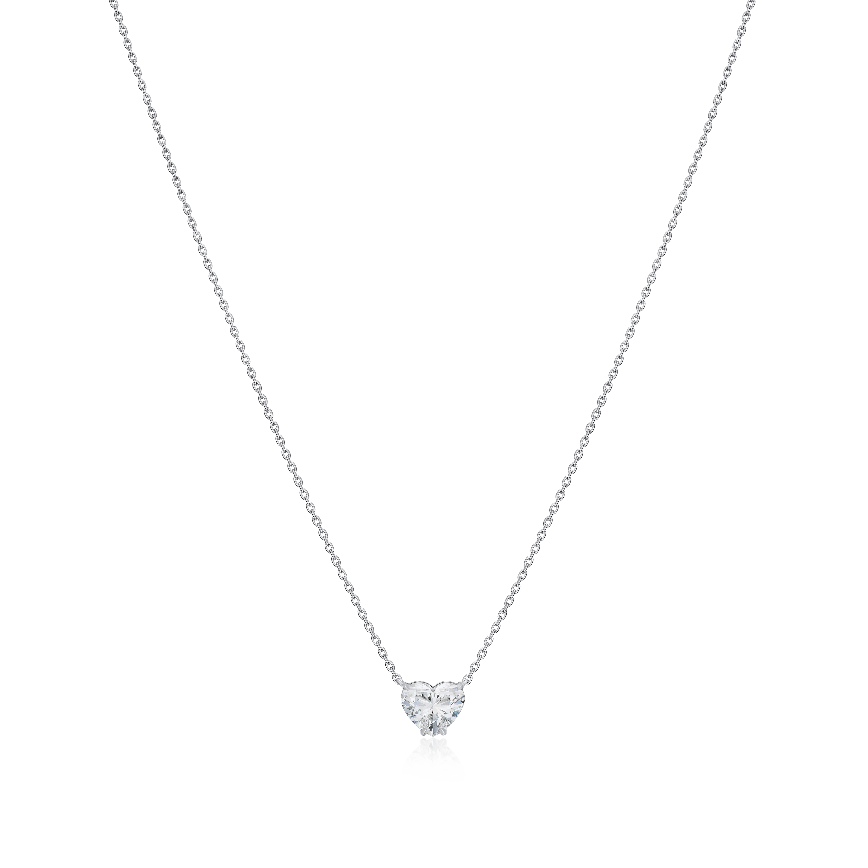 1.01cts Heart Shaped Diamond Superfine Pendant