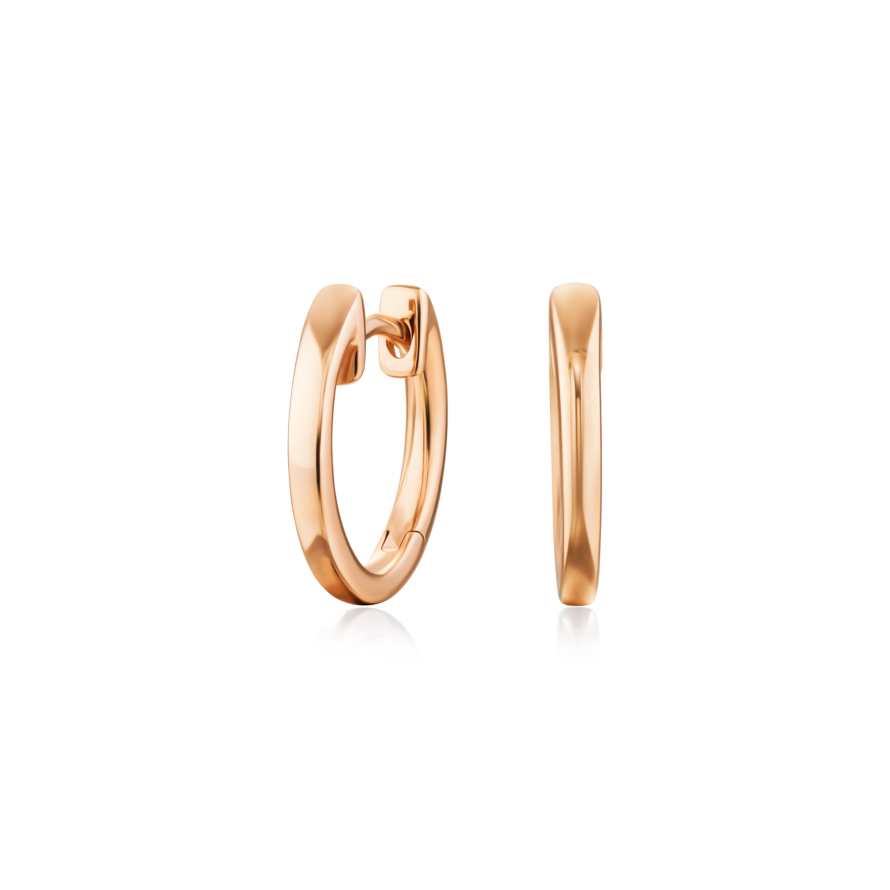 18ct Rose Gold Hoop Earrings