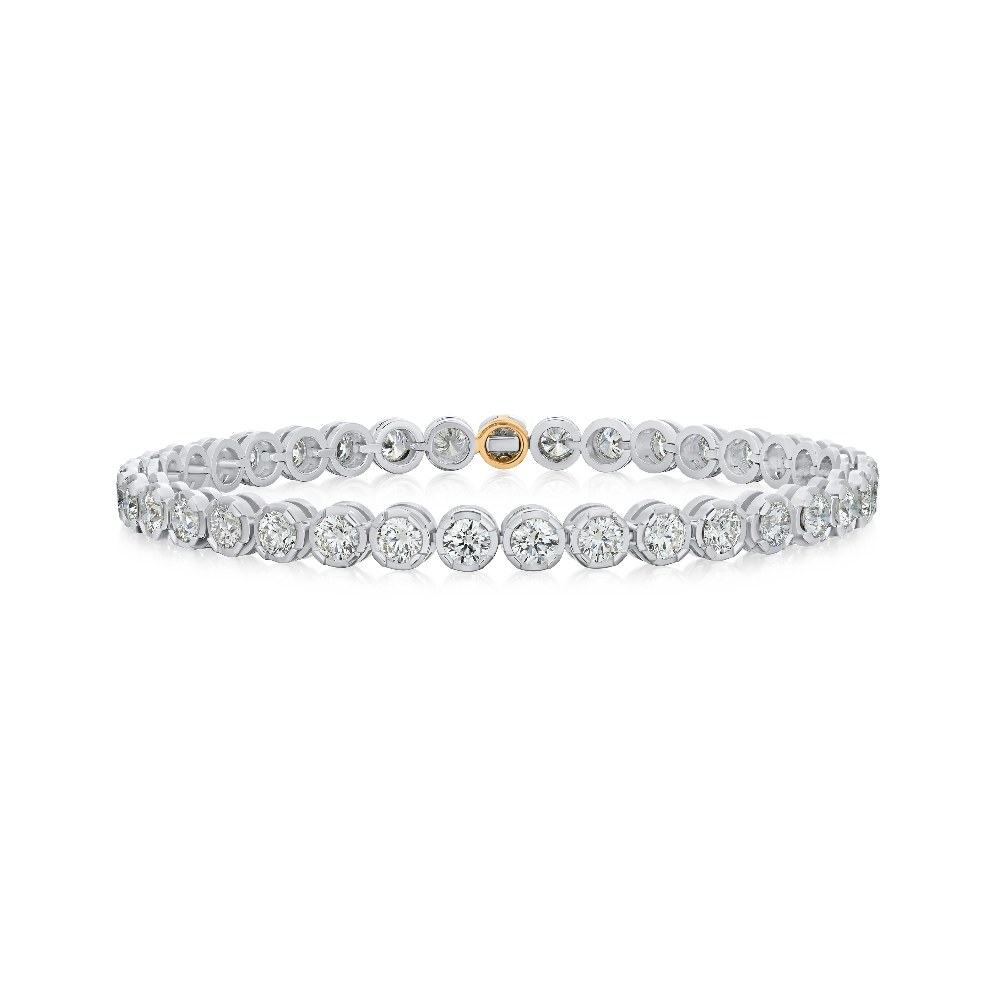 5.65cts Diamond Line Bracelet With Hidden Clasp