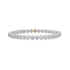 5.65cts Diamond Line Bracelet With Hidden Clasp
