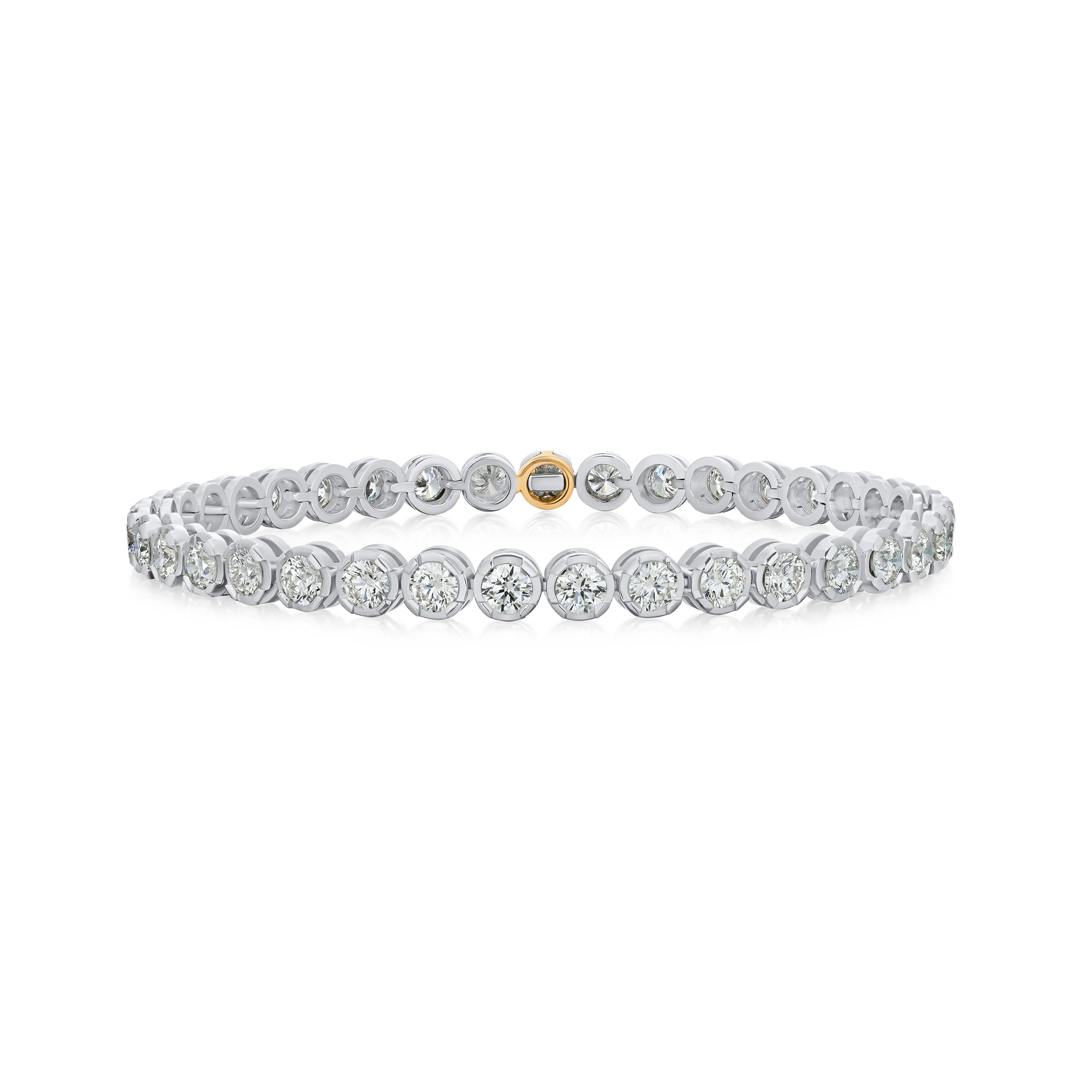 5.65cts Diamond Line Bracelet With Hidden Clasp
