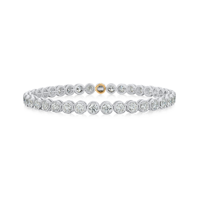 5.65cts Diamond Line Bracelet With Hidden Clasp