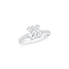 2.01cts Diamond Ring With Diamond Set Shoulders
