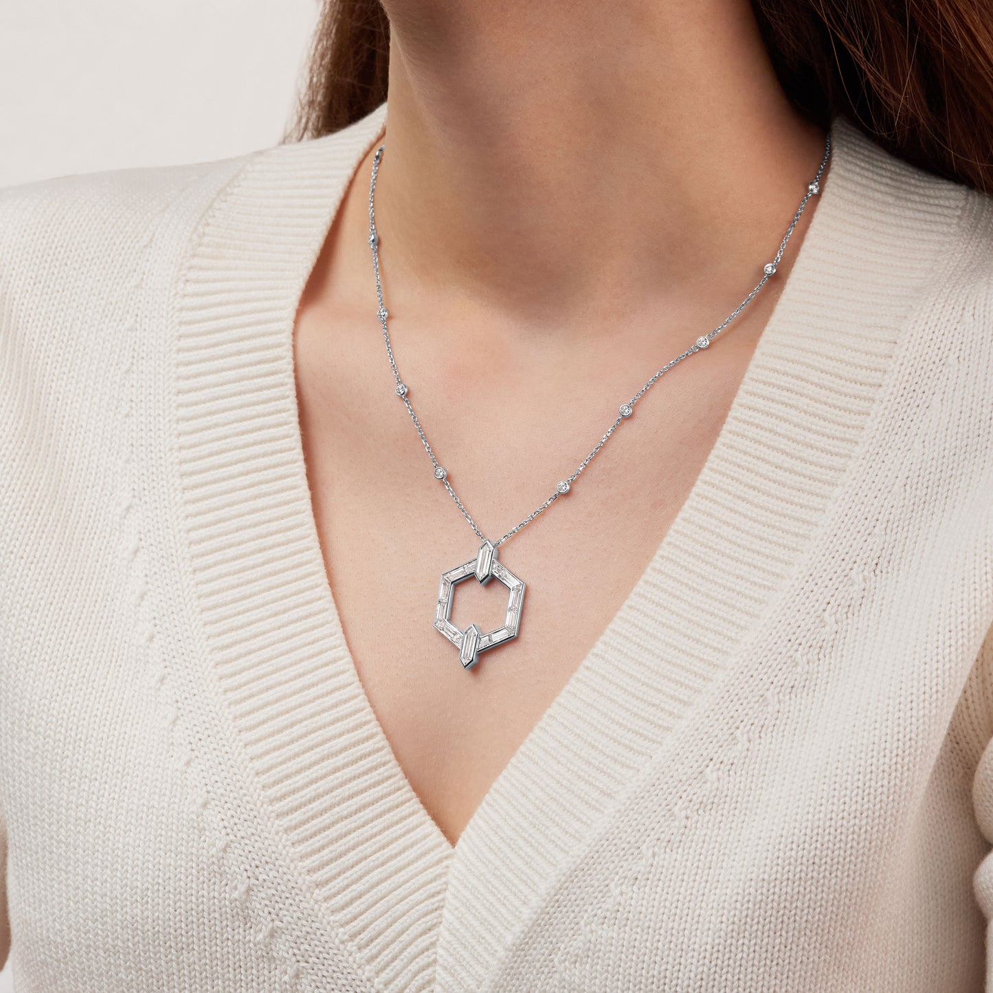 Nectar Diamond Set Cocktail Pendant