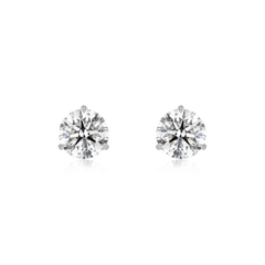 3.21cts Diamond Martini Set Stud Earrings