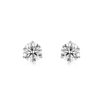 3.21cts Diamond Martini Set Stud Earrings