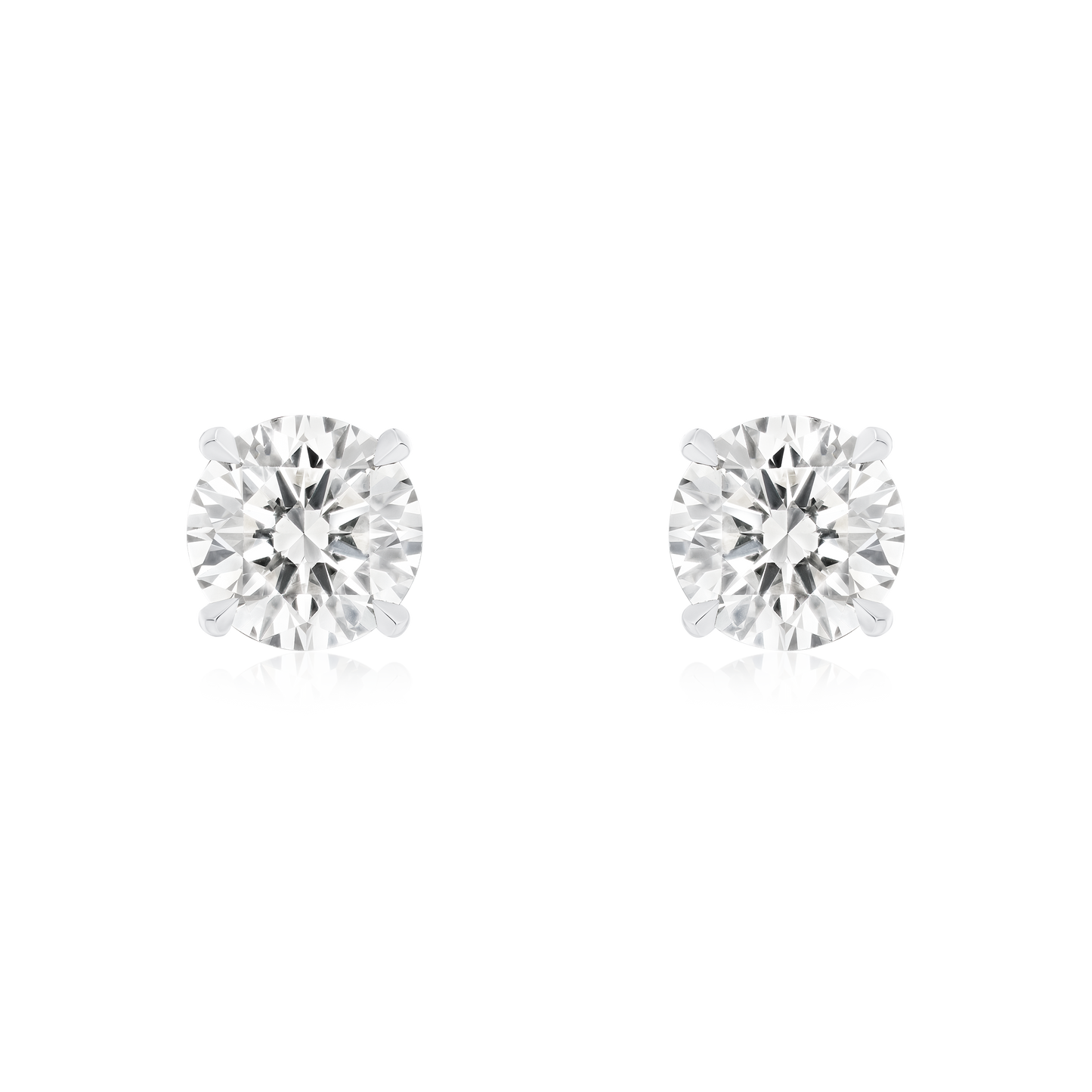 1.25cts Round Brilliant Cut Diamond Stud Earrings