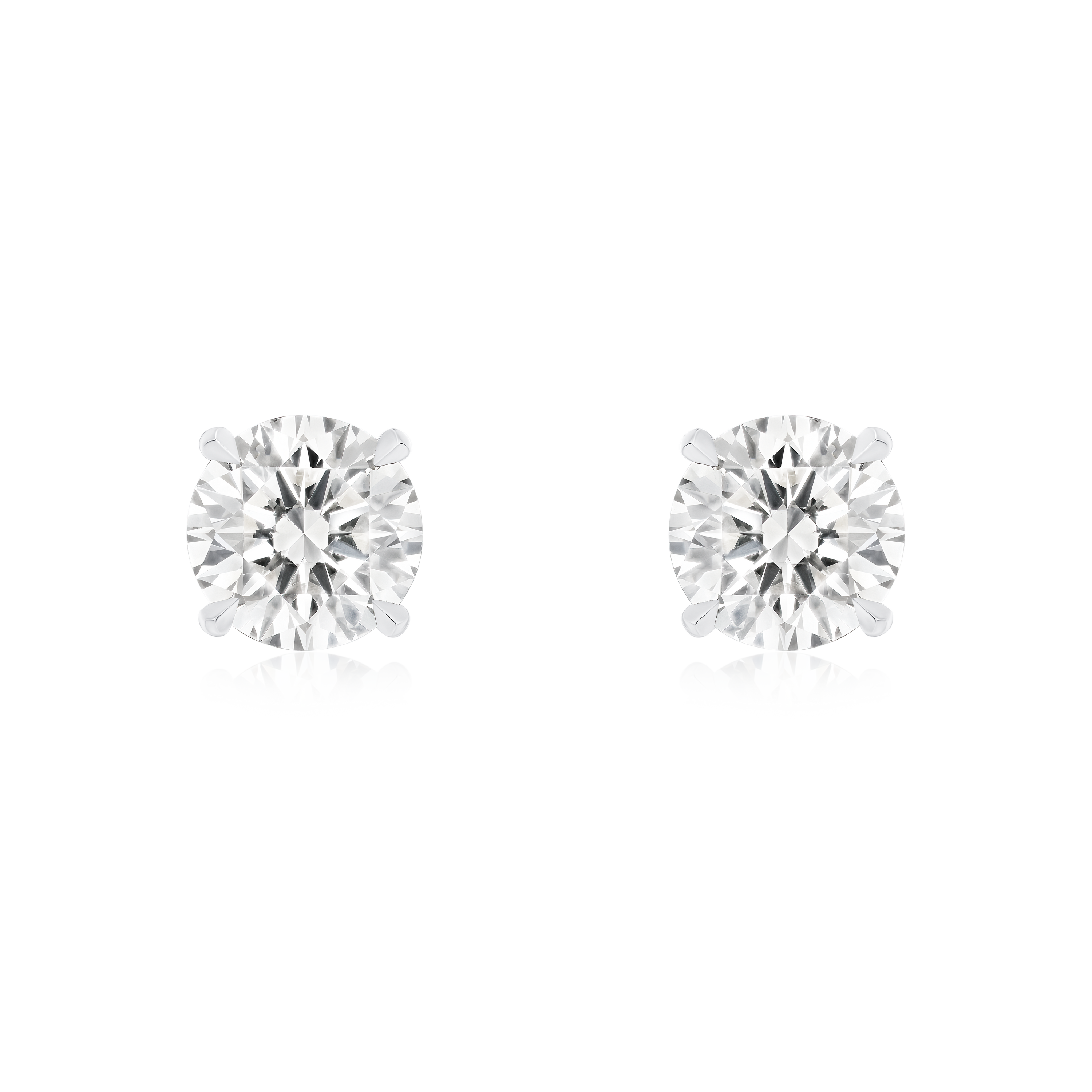 1.25cts Round Brilliant Cut Diamond Stud Earrings