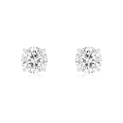 1.25cts Round Brilliant Cut Diamond Stud Earrings