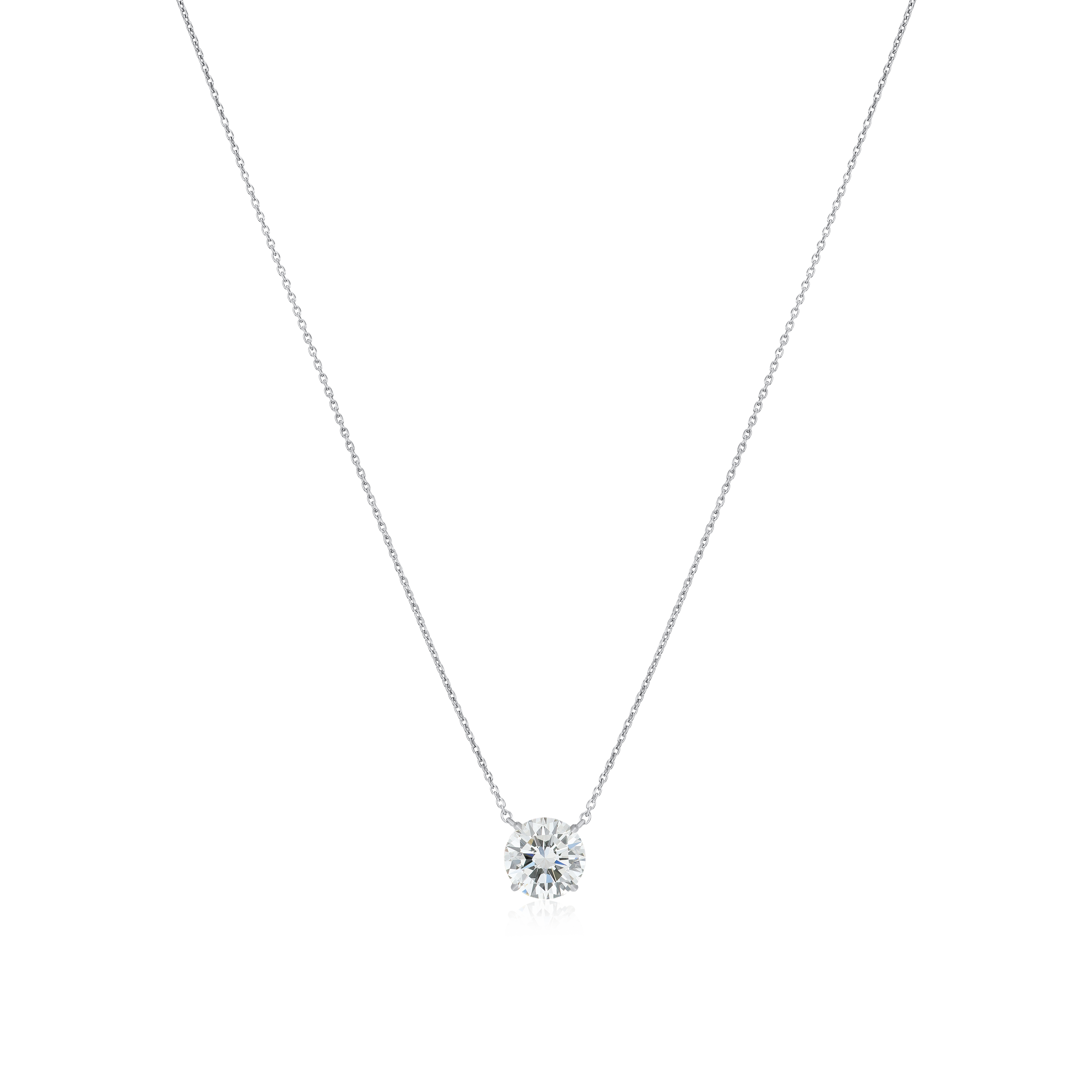 2.13cts Round Brilliant Cut Diamond Superfine Pendant