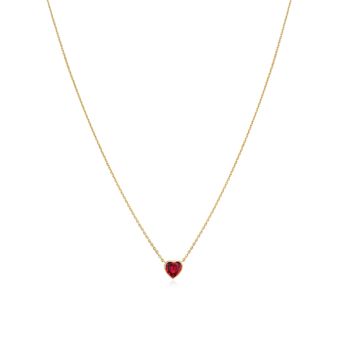 Heart Shape Ruby Pendant