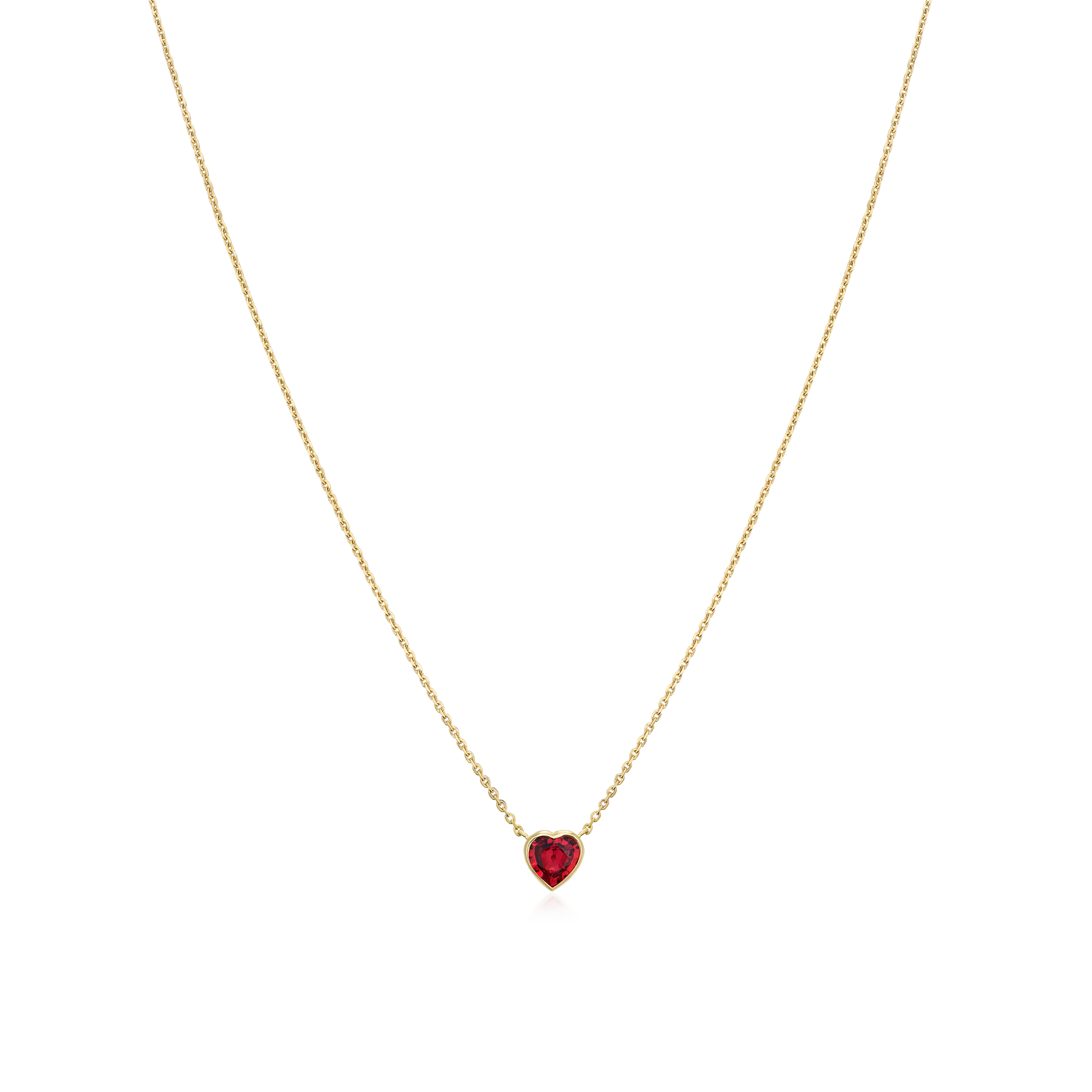 Heart Shape Ruby Pendant
