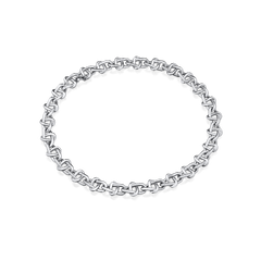 Infinity Collection Platinum Bracelet Small Link