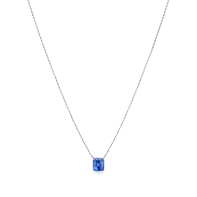 1.56cts Cushion Shape Sapphire Superfine Pendant