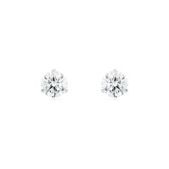 1.05cts Round Brilliant Cut Diamond Stud Earrings