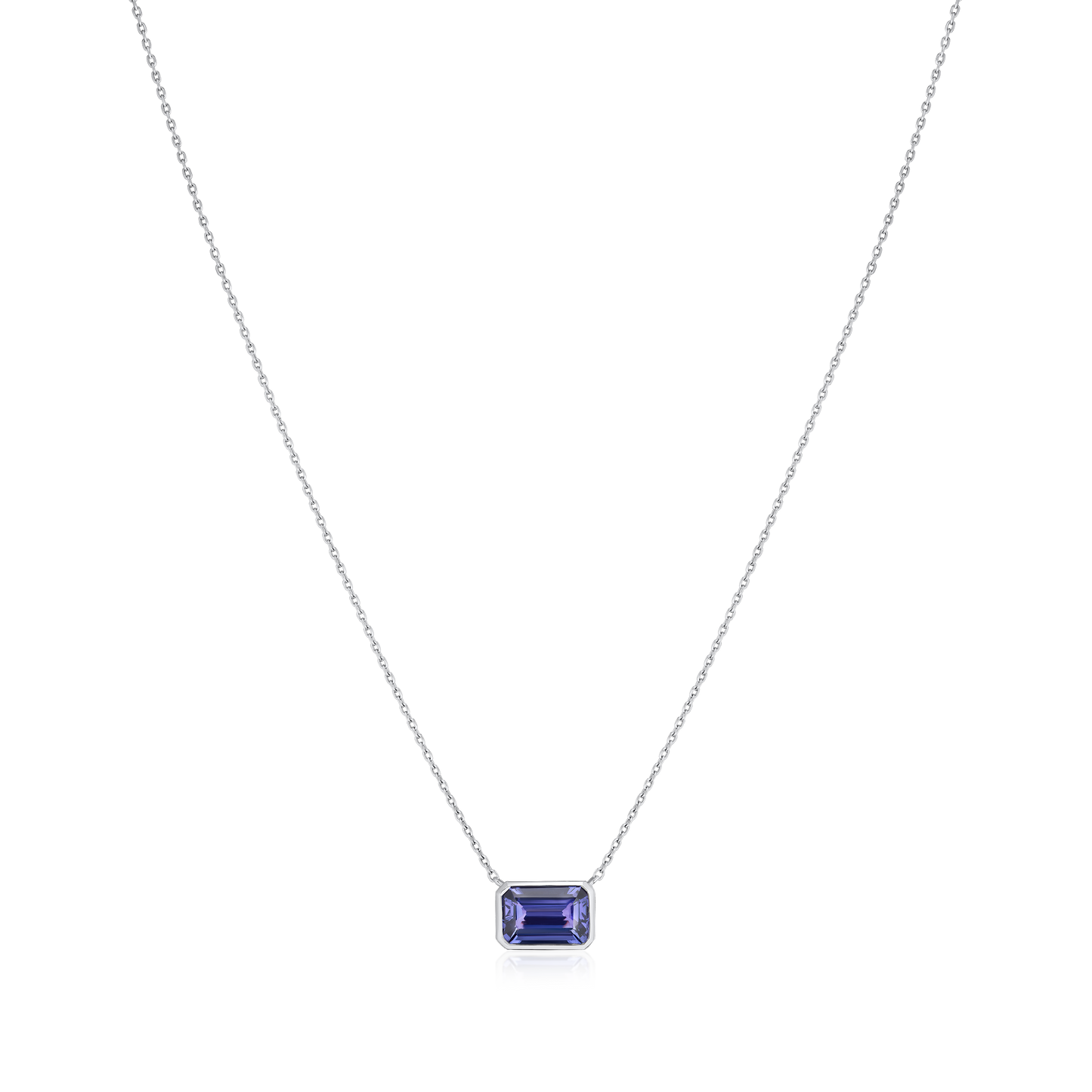 1.36cts Tanzanite Rubover Pendant