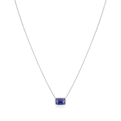 1.36cts Tanzanite Rubover Pendant