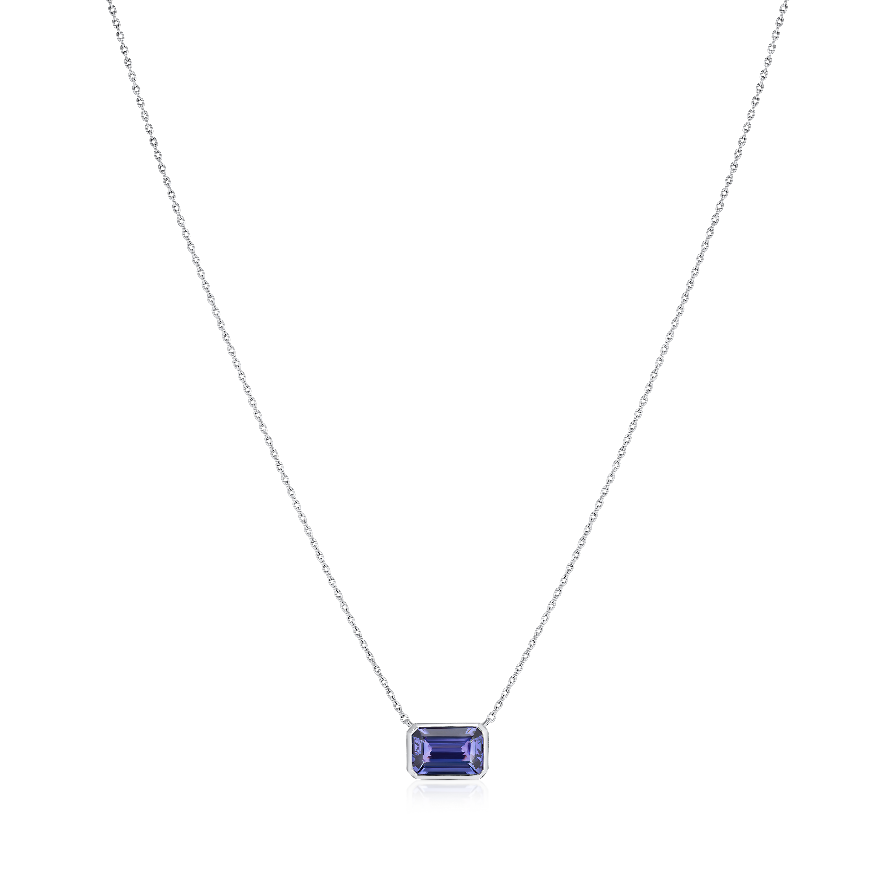 1.36cts Tanzanite Rubover Pendant