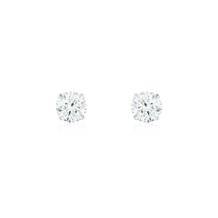 1.00ct Round Brilliant Cut Diamond Superfine Stud Earrings