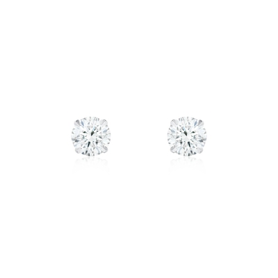 1.00ct Round Brilliant Cut Diamond Superfine Stud Earrings