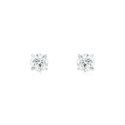 0.61ct Round Brilliant Cut Diamond Superfine Stud Earrings