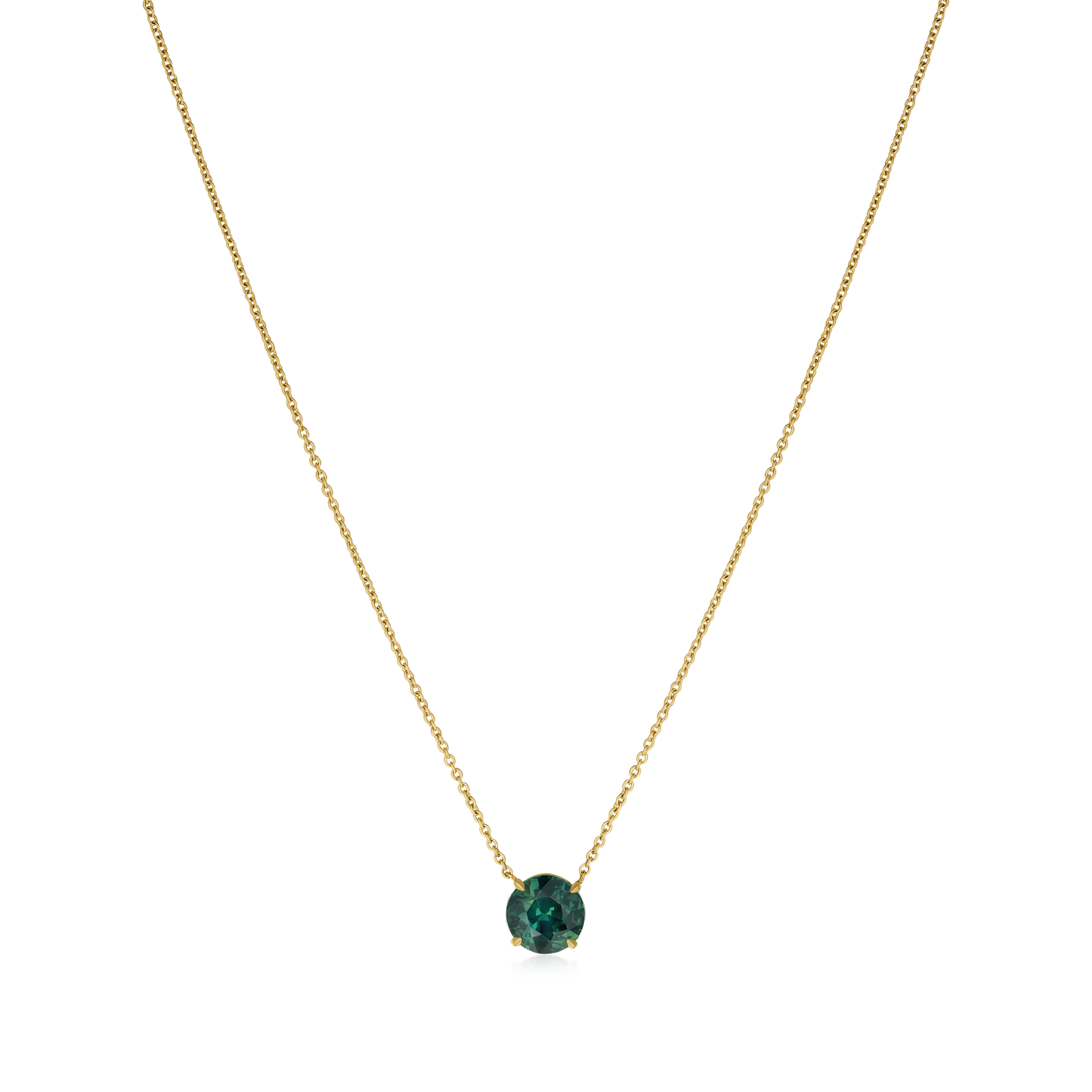 2.02cts Teal Sapphire Pendant