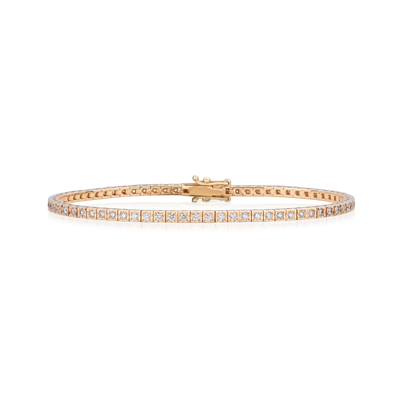 1.00ct Diamond Bracelet In 18ct Rose Gold