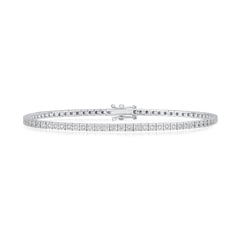 1.00ct Diamond Bracelet In 18ct White Gold