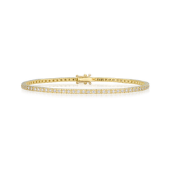 Diamond Bracelet In 18ct Yellow Gold