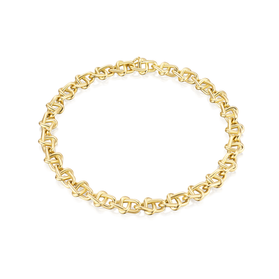 Infinity Collection 18ct Yellow Gold Bracelet Small Link