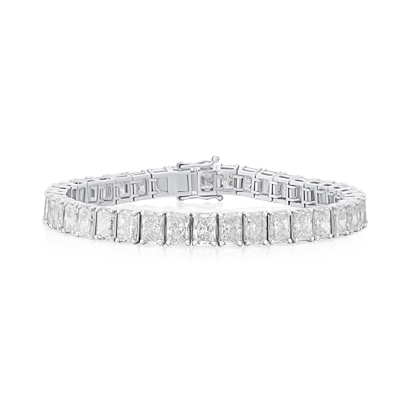 20.26ct Radiant Cut Diamond Line Bracelet