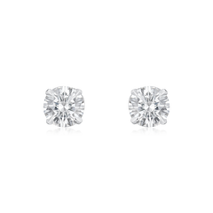 0.60ct Round Brilliant Cut Diamond Superfine Ear Studs