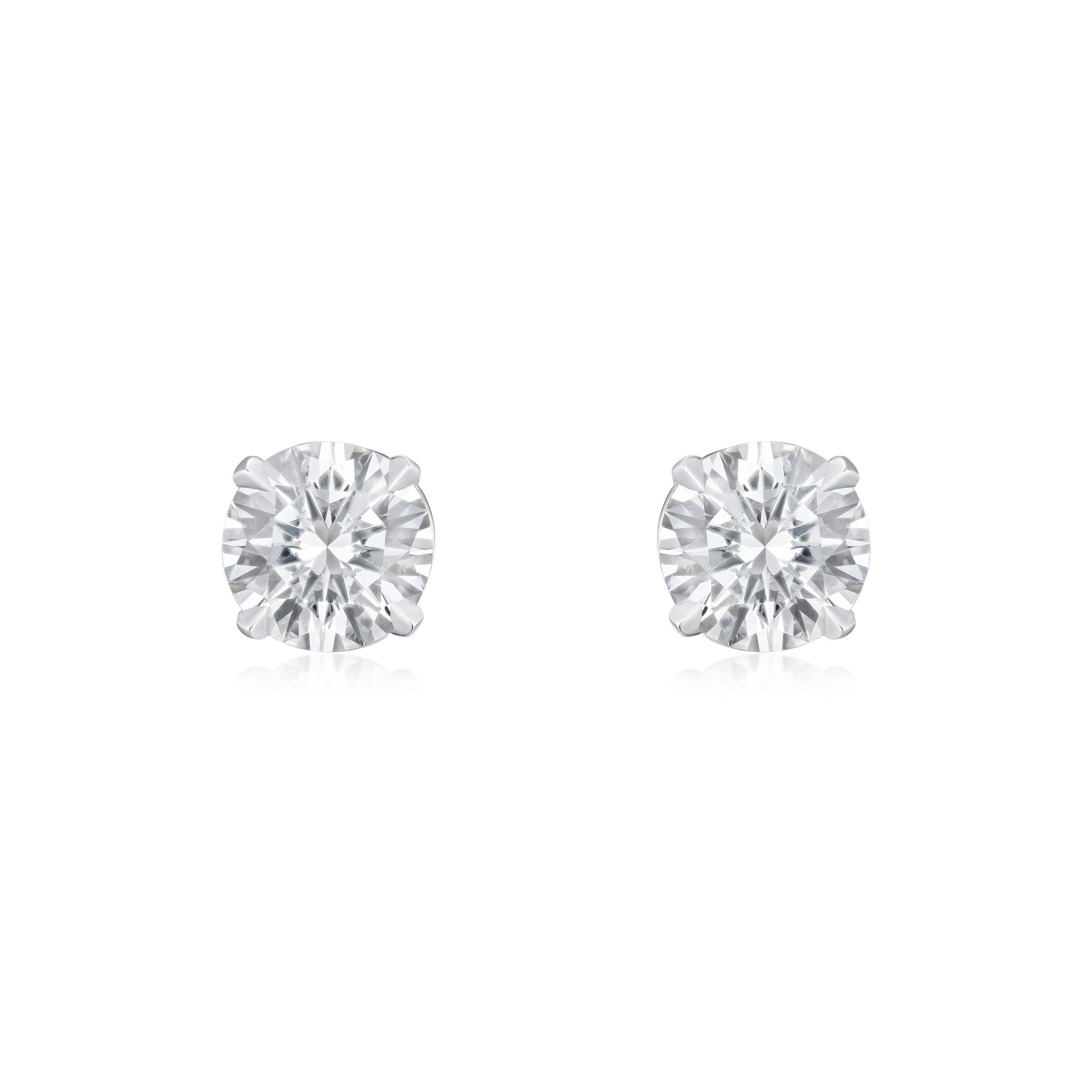 0.60ct Round Brilliant Cut Diamond Superfine Ear Studs