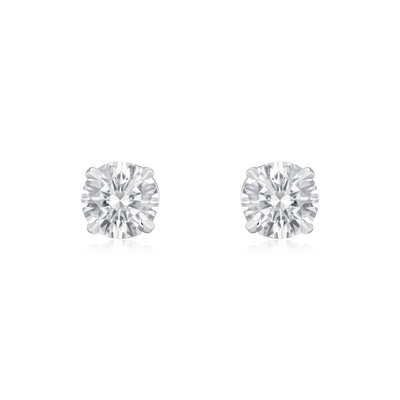 0.60ct Round Brilliant Cut Diamond Superfine Ear Studs
