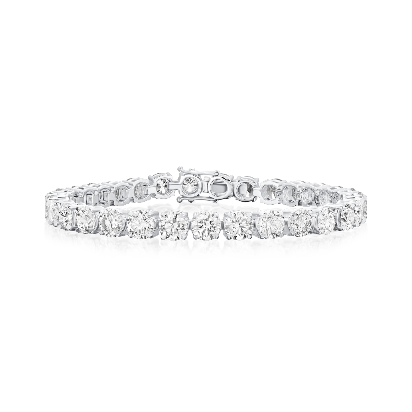 15.75cts Round Brilliant Cut Diamond Line Bracelet