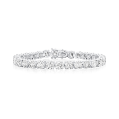 15.75cts Round Brilliant Cut Diamond Line Bracelet