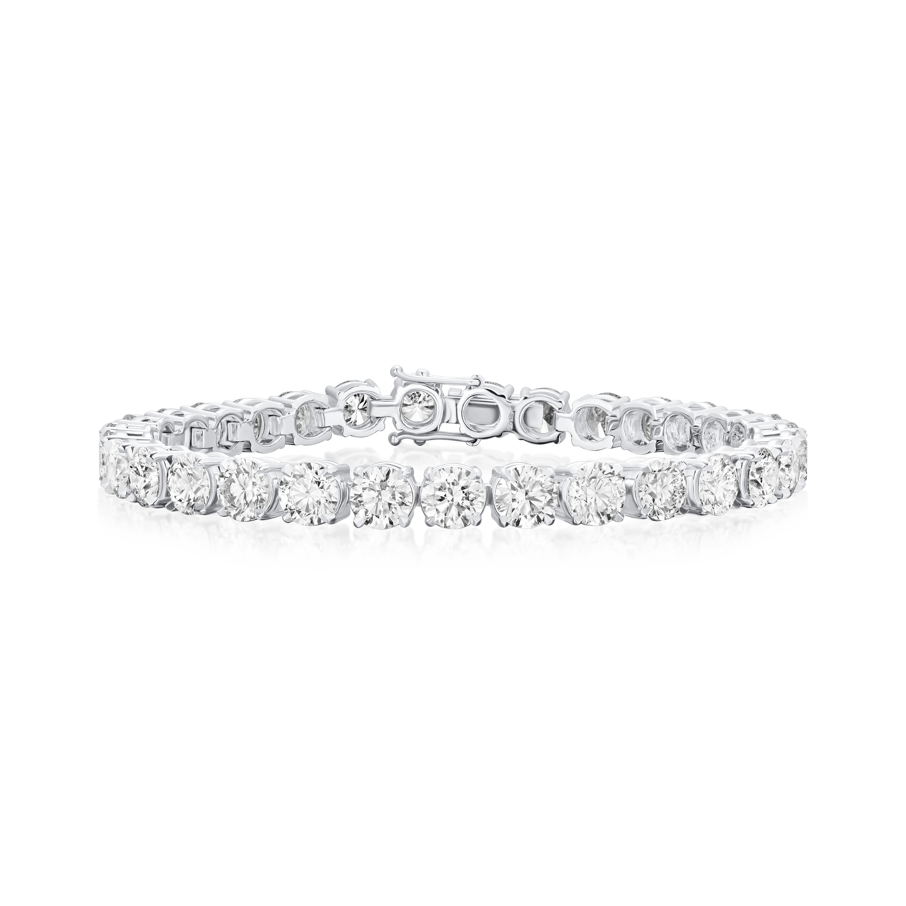 15.75cts Round Brilliant Cut Diamond Line Bracelet