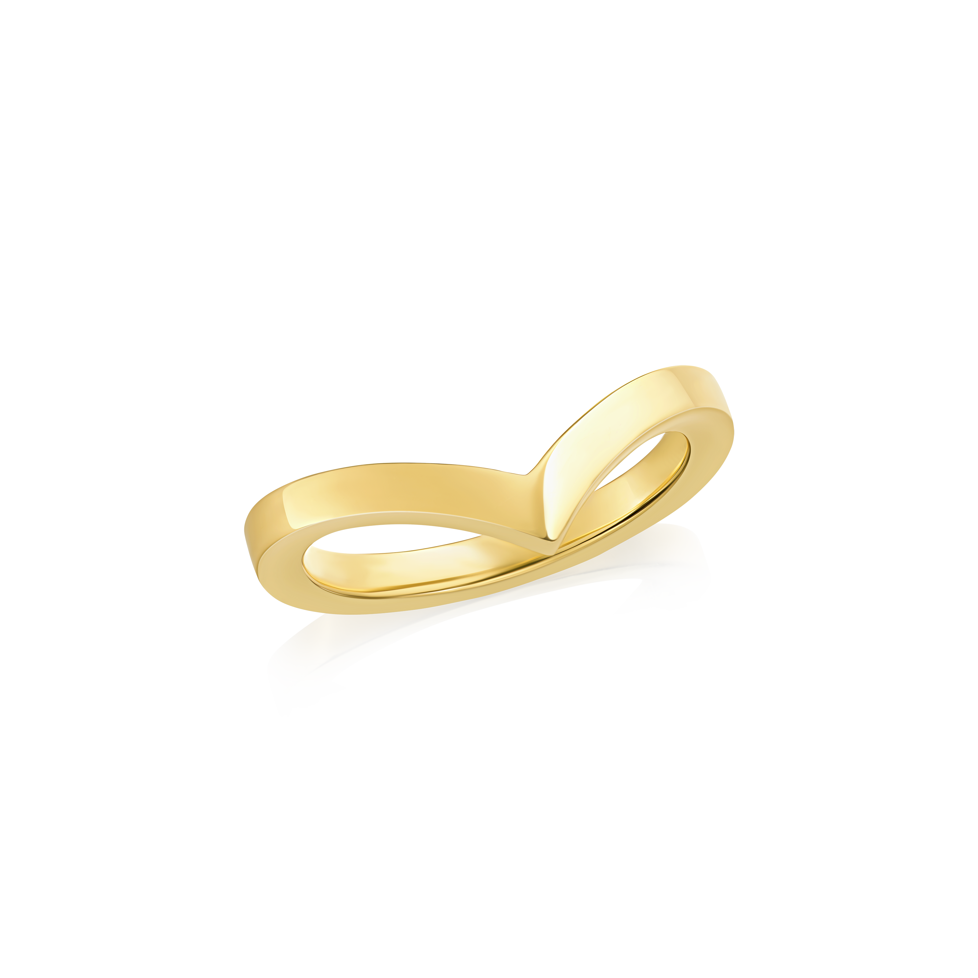 Skyline Collection 18ct Yellow Gold Wishbone Ring