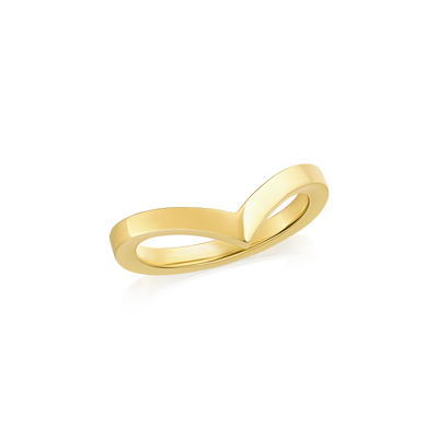 Skyline Collection 18ct Yellow Gold Wishbone Ring
