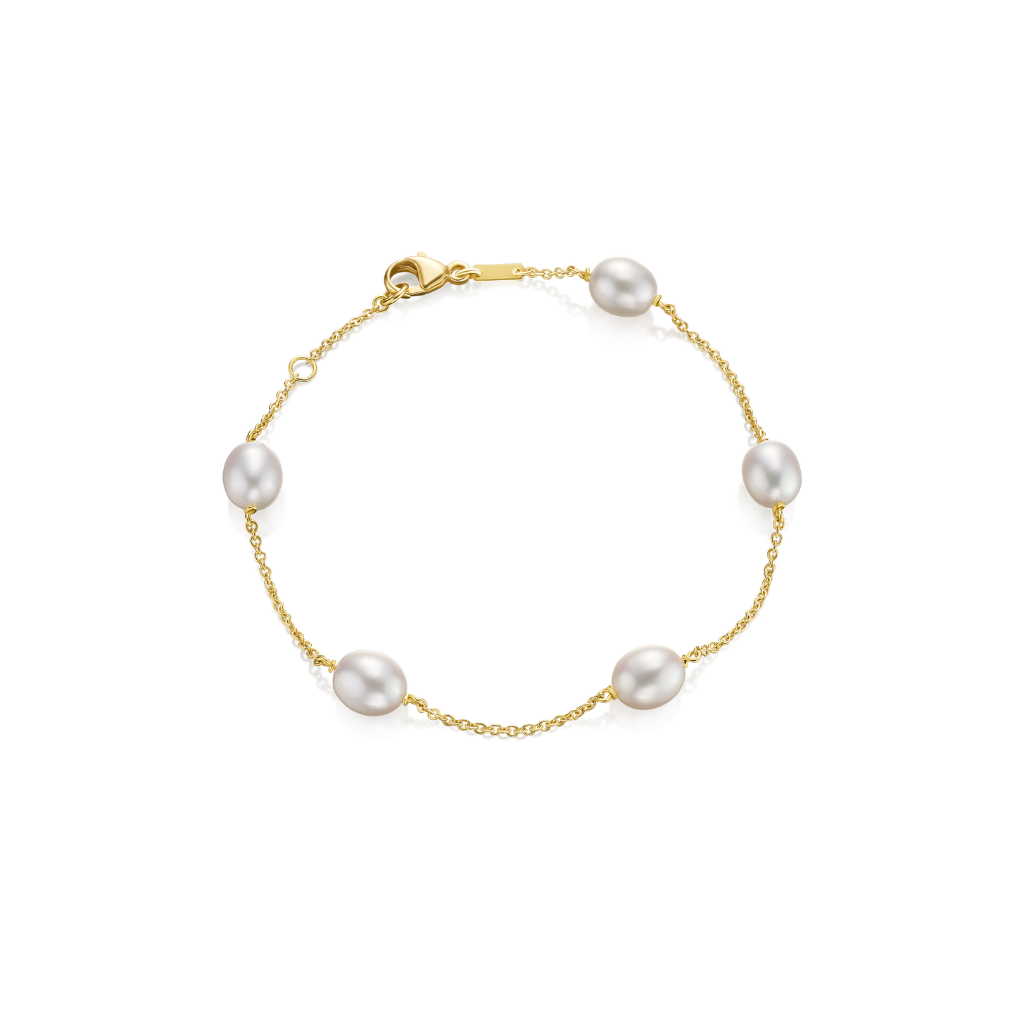 Freshwater Cultured Pearl 18ct Yellow Gold Bracelet