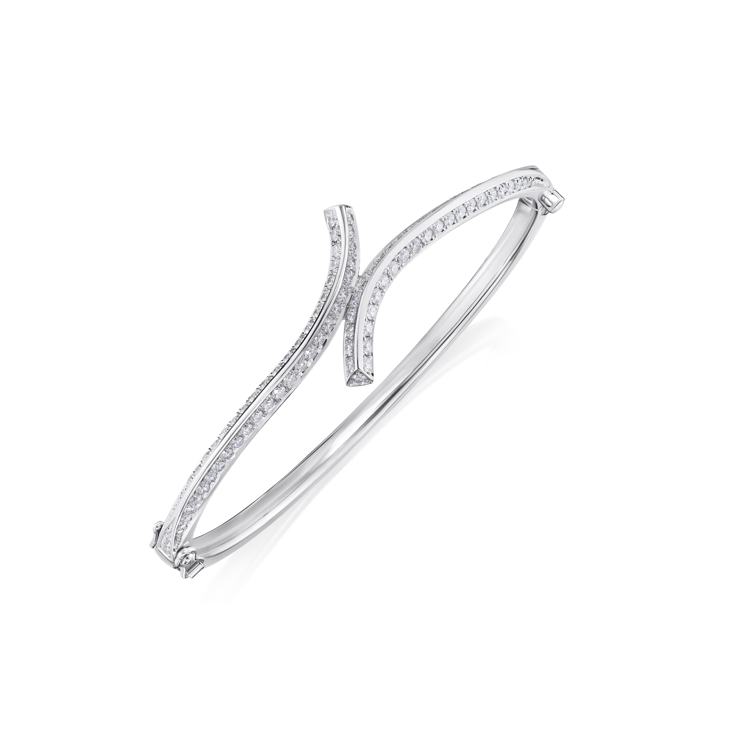 1.52cts Diamond Set Twist Bangle