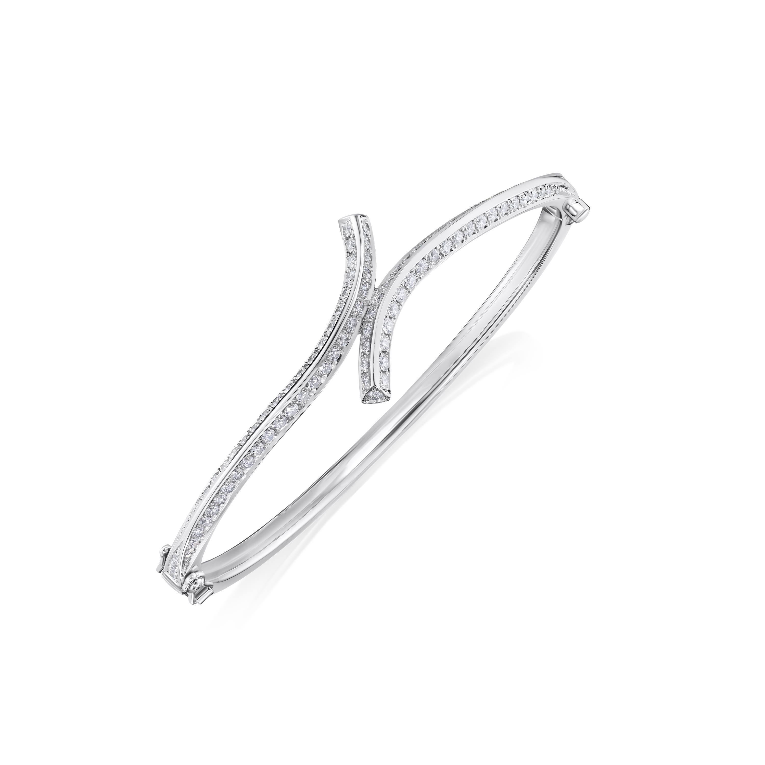 1.52cts Diamond Set Twist Bangle