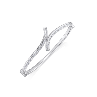 1.52cts Diamond Set Twist Bangle