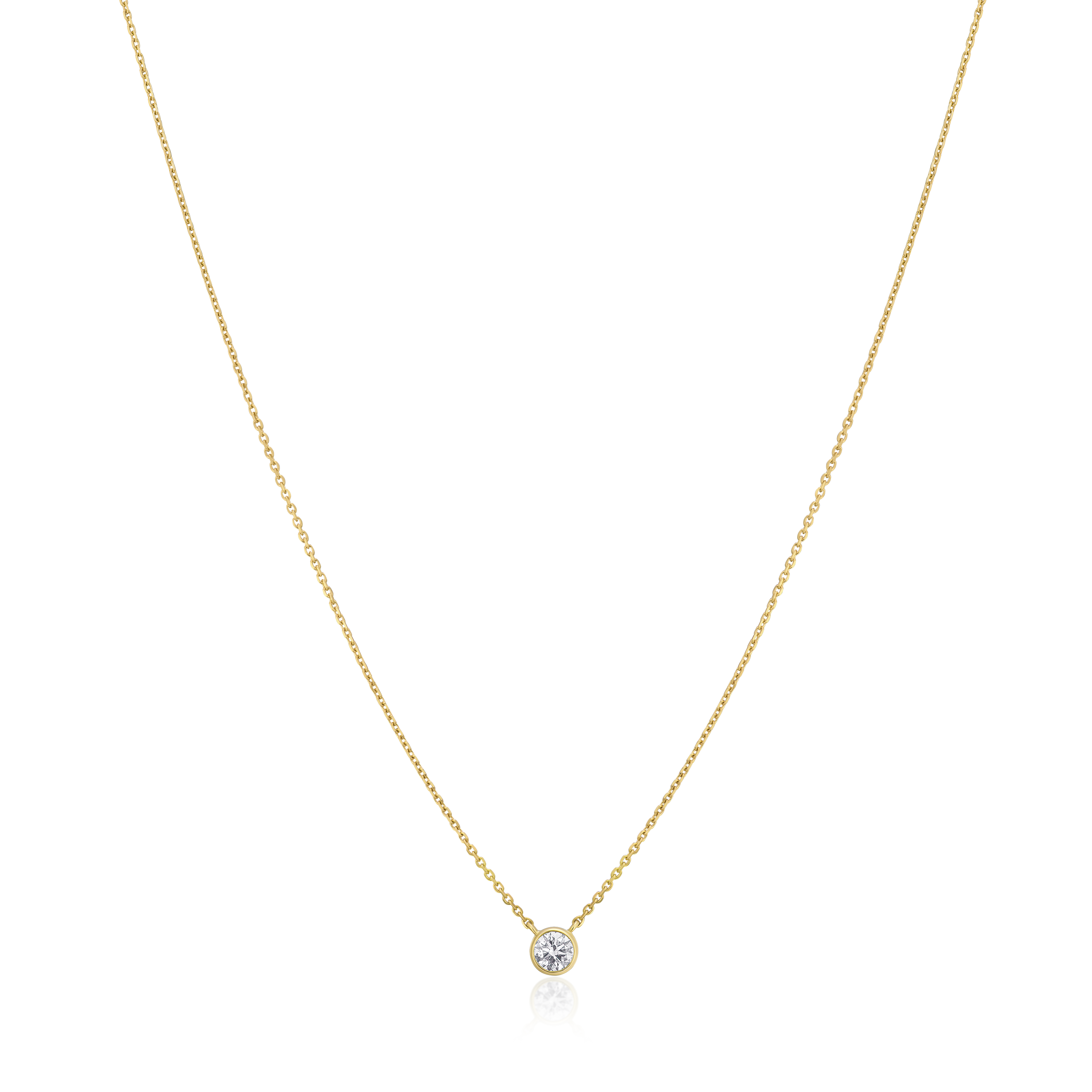 18ct Yellow Gold Diamond Pendant