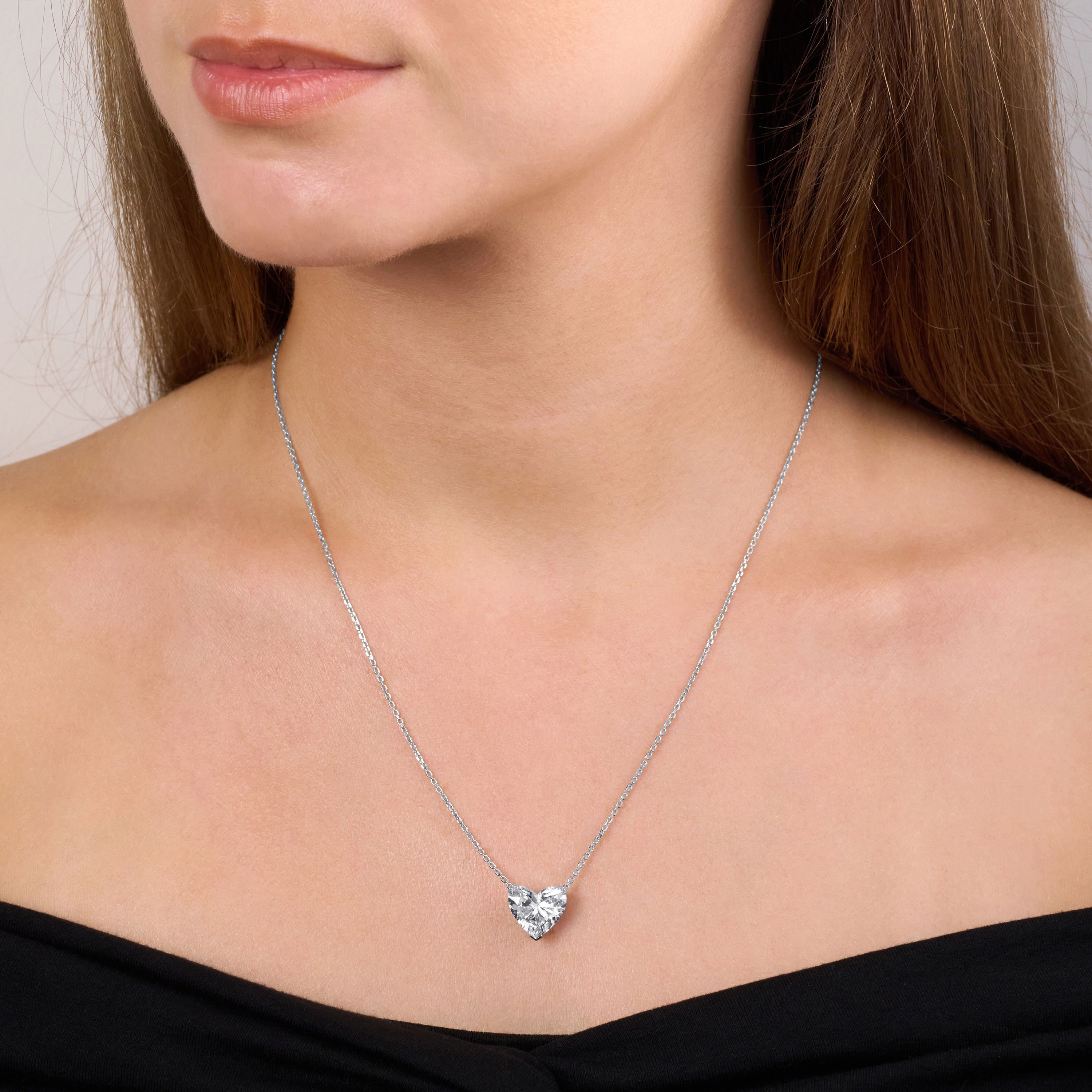 4.24cts Heart Diamond Superfine Pendant