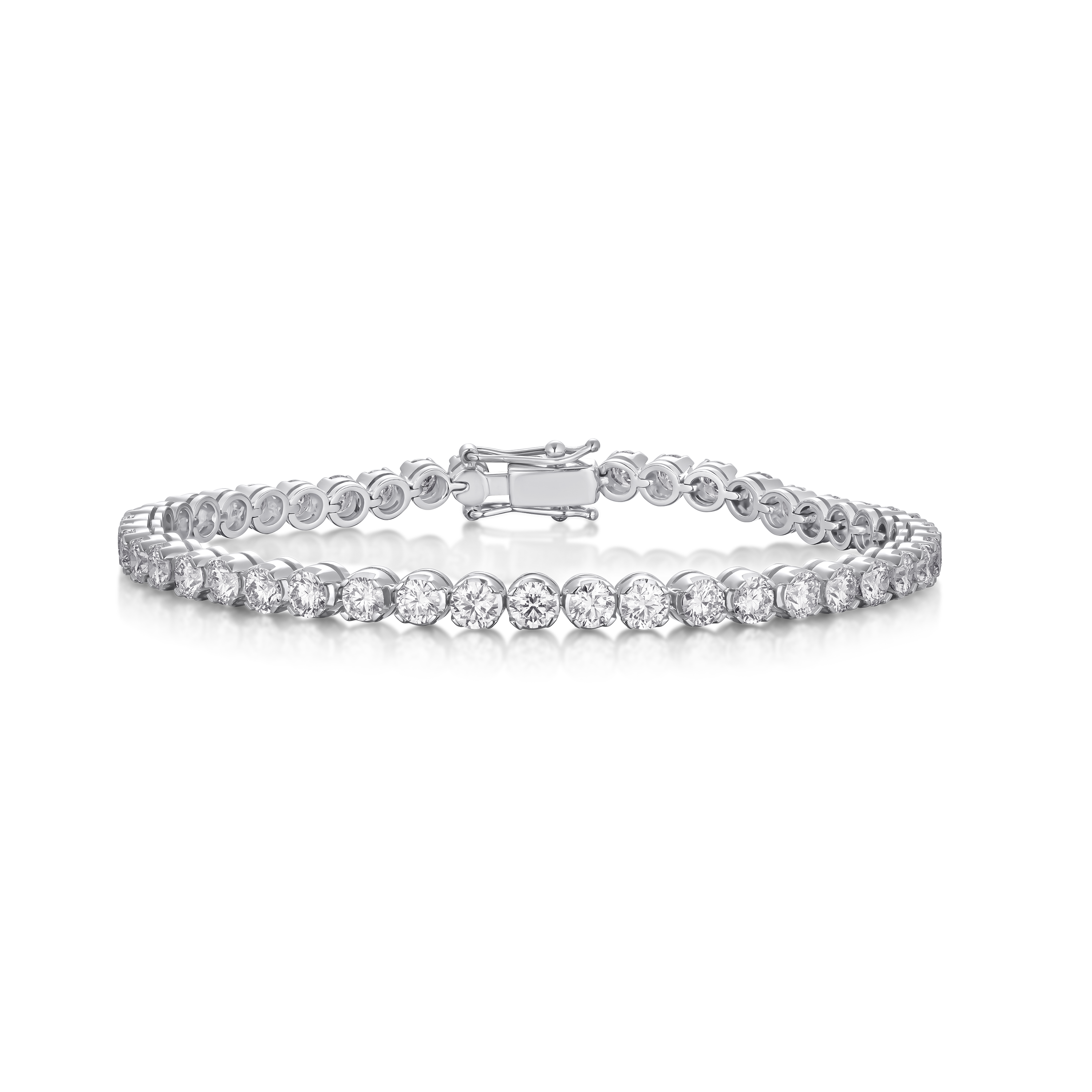 5.30cts Round Brilliant Cut Diamond Line Bracelet