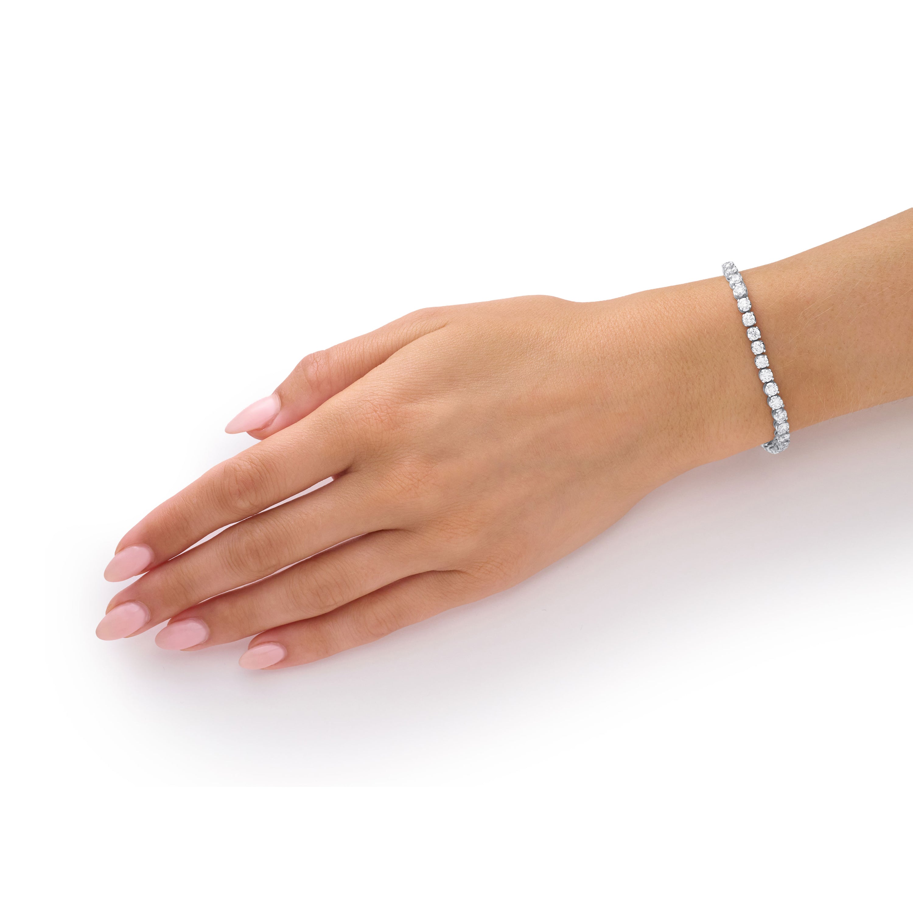 6.10cts Round Brilliant Cut Diamond Line Bracelet